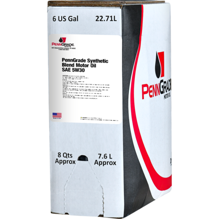 D-A LUBRICANT CO PennGrade Synthetic Blend Motor Oil SAE 5W30 - 6 Gallon Bag-in-a-Box 62725